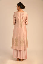 Crystal Pink Chanderi Kurta Set