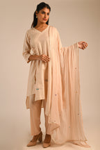 Almond Chanderi Kurta Set