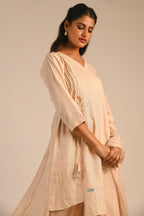 Almond Chanderi Kurta Set