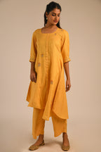 Capri Blue Chanderi Kurta Set