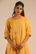 Capri Blue Chanderi Kurta Set
