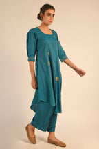 Pink Chanderi Kurta Set