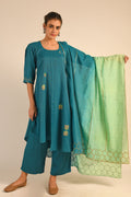 Pink Chanderi Kurta Set