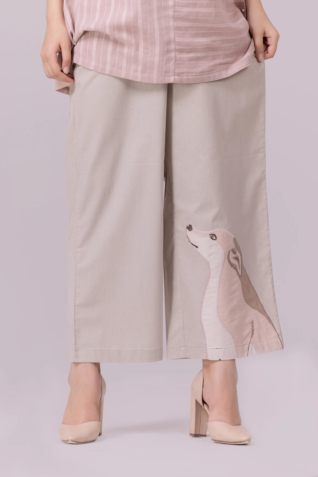 Beige And Rose Shylo Co-Ord Set
