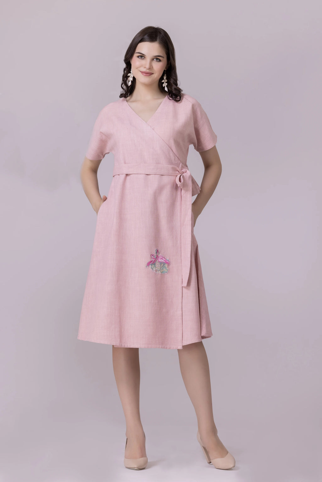 Pink Cloud Flamingo Dress