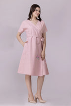 Pink Cloud Flamingo Dress