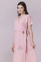 Pink Cloud Flamingo Dress