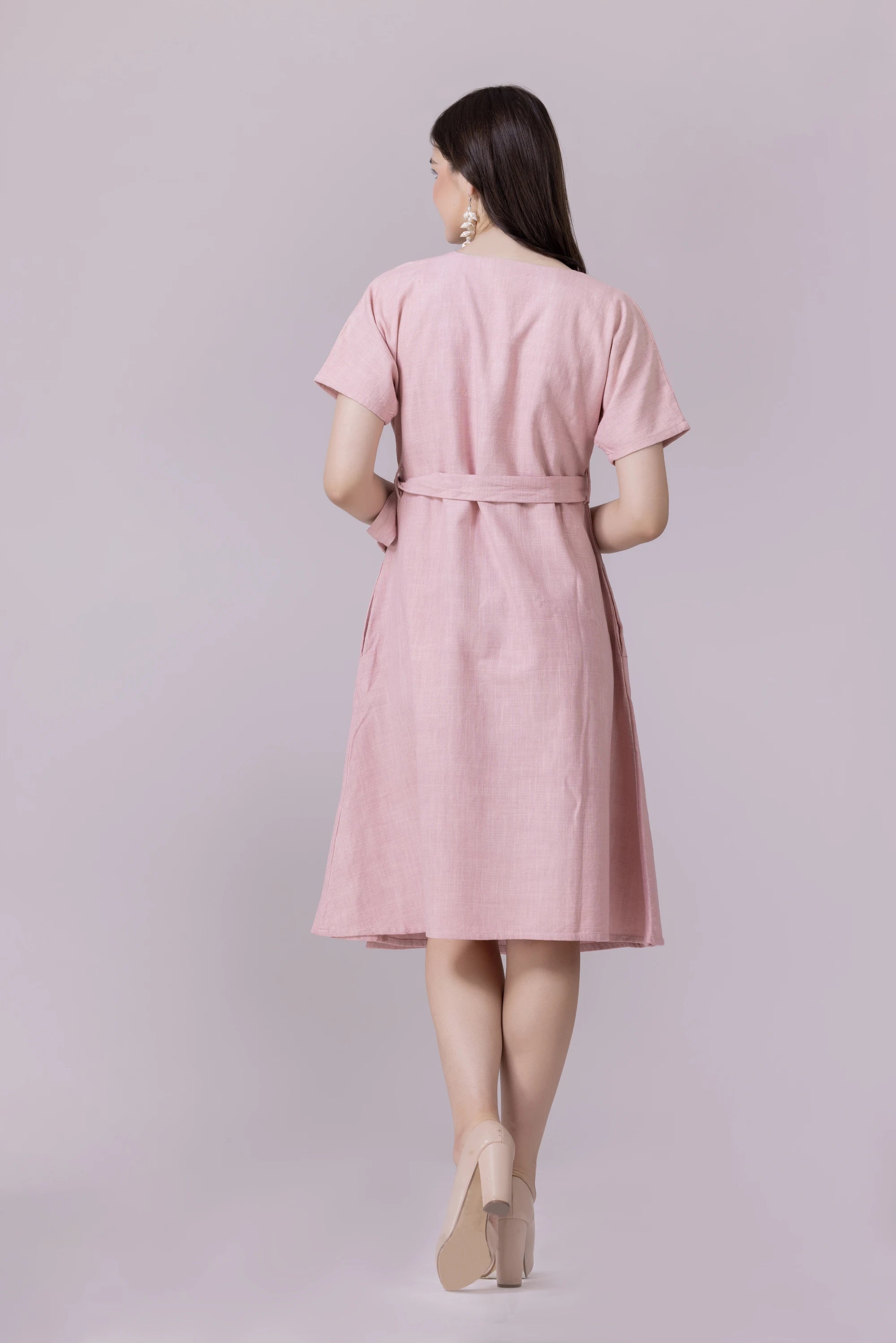 Pink Cloud Flamingo Dress