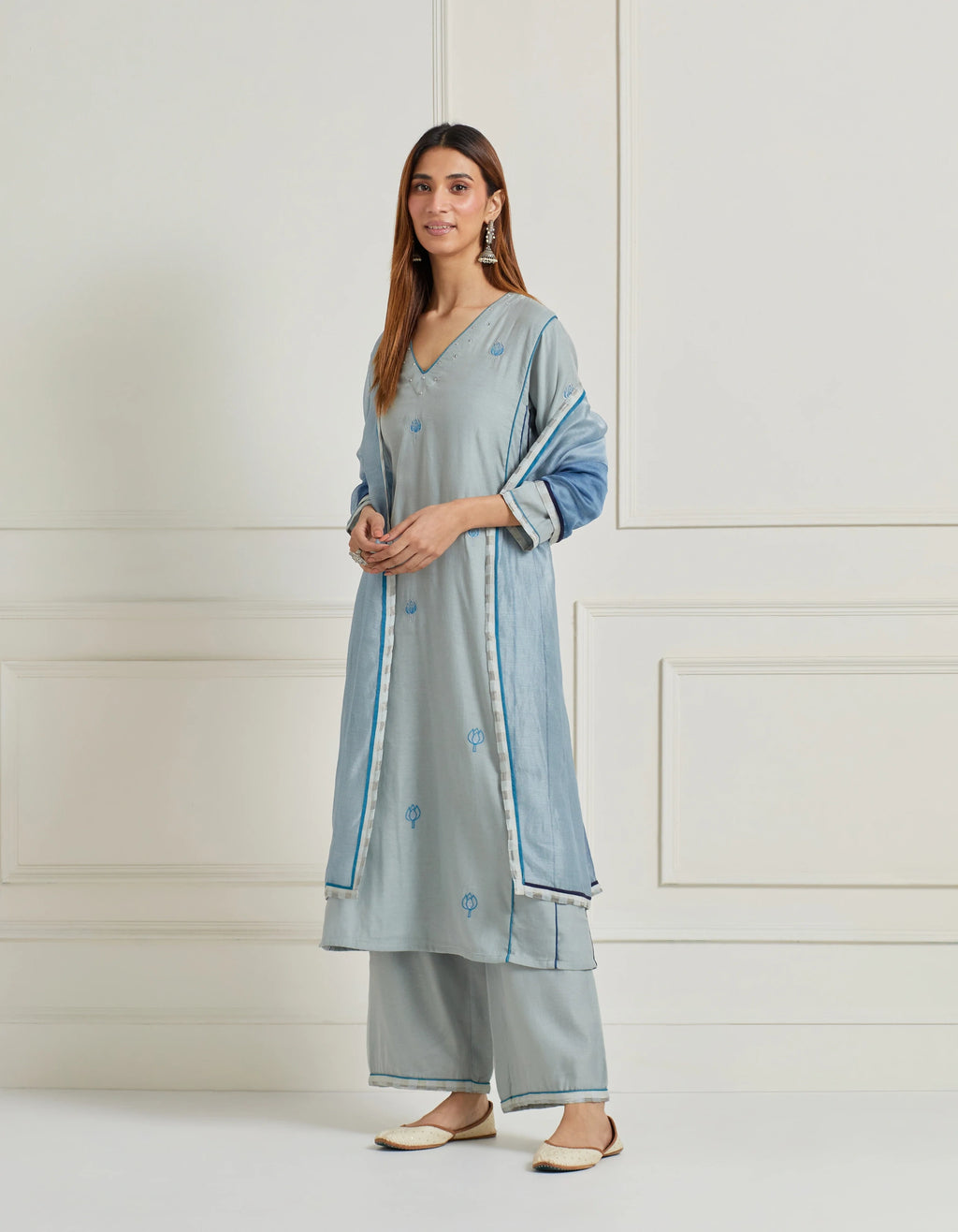 Kurta Pallazo Duppata Set