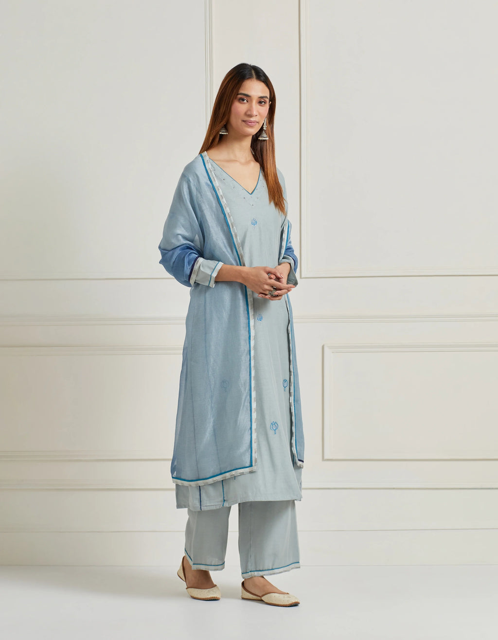 Kurta Pallazo Duppata Set