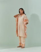 Peach Fuzz Samod Bagh Kaftan Cord Set