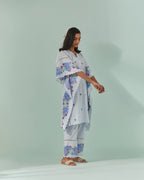 Cornflower Blues, Samod Bagh Kaftan Cord Set