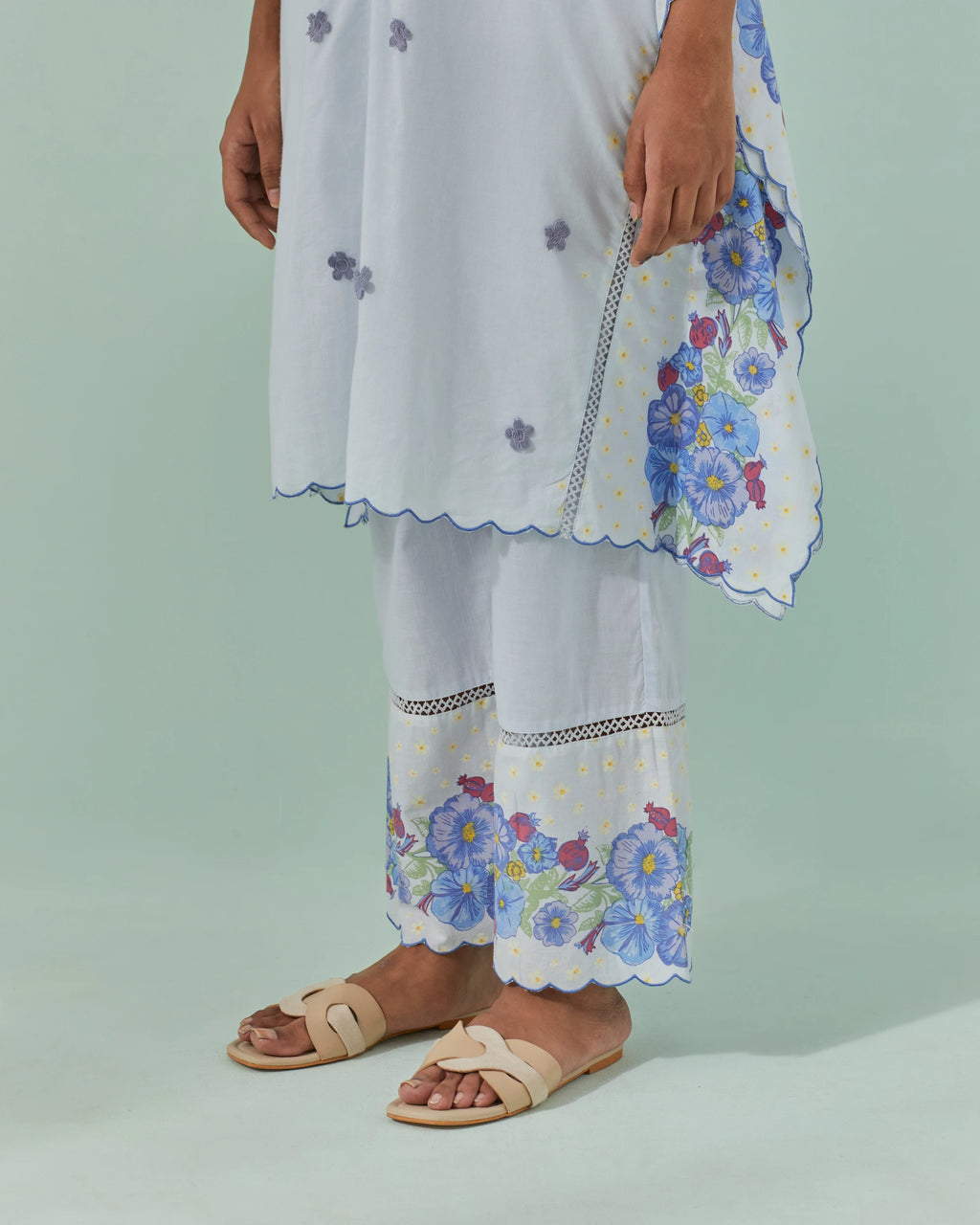 Cornflower Blues, Samod Bagh Kaftan Cord Set