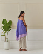 Iris Blue And Mauve Layered Off Shoulder Cord Set Of 2