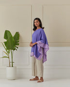 Iris Blue And Mauve Layered Off Shoulder Cord Set Of 2