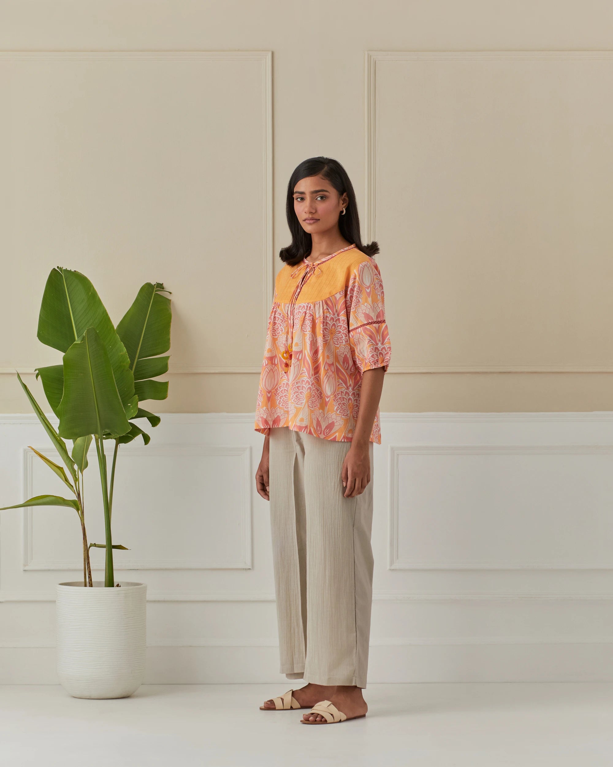 Mango Sherbet, Dancing Peacock Yoke Top