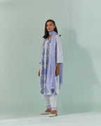 Cornflower Blues, Samod Bagh Twisted Pleats And Pintuck Kurta Set
