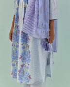 Cornflower Blues, Samod Bagh Twisted Pleats And Pintuck Kurta Set