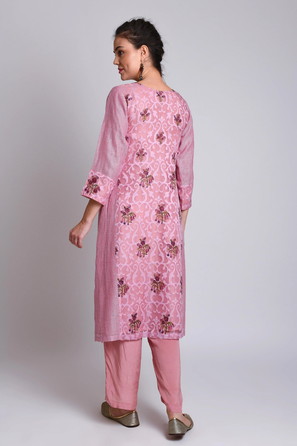 Paneled Kurta With Round Neck