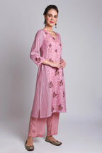 Paneled Kurta With Round Neck