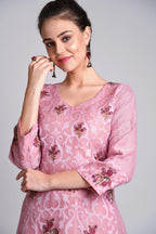 Paneled Kurta With Round Neck